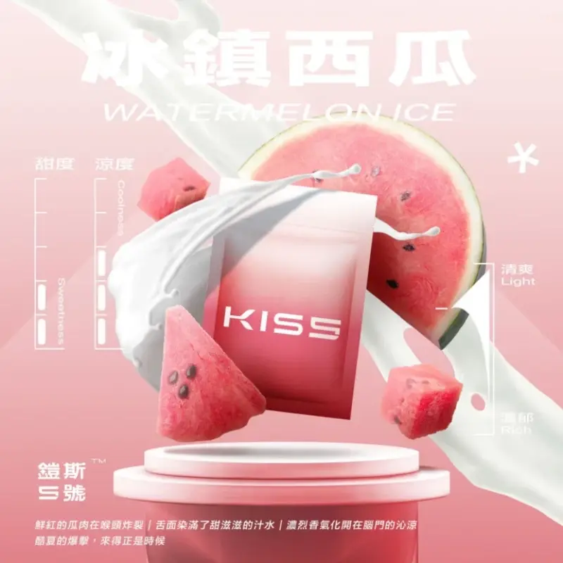 KISS-鎧斯5號一代煙彈-冰鎮西瓜webp - ILIA 拓撲蒸汽 | 台灣電子霧化器官方旗艦店
